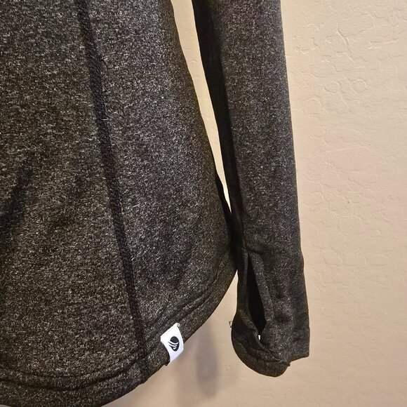 Thermal Fleece with Pockets Long Sleeve Running Shirt with Thumb Holes - Picture 5 of 7